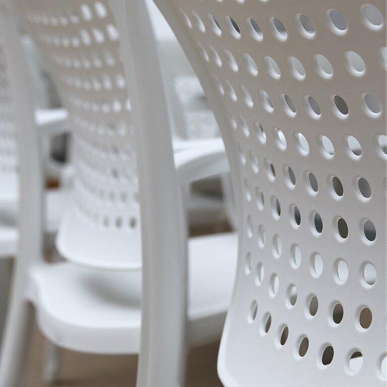 Grosfillex - Fauteuil de jardin Factory – Blanc glacier