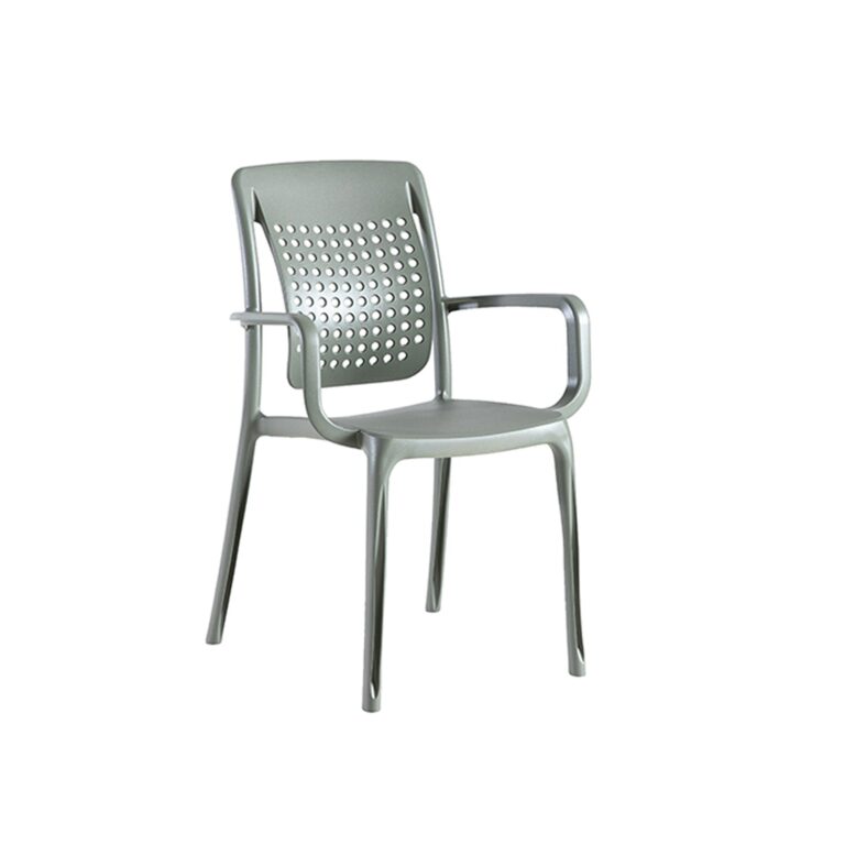Grosfillex - Fauteuil de jardin Factory – Blanc glacier