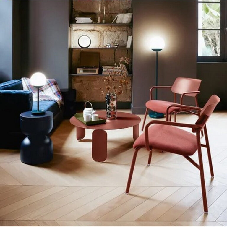 FERMOB - Fauteuil lounge FERMOB Studie en tissu et métal - 7 coloris