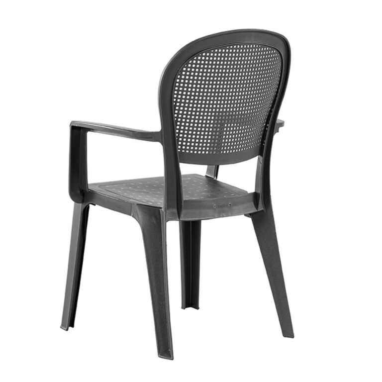 Grosfillex - Fauteuil de jardin résine Madras – Anthracite