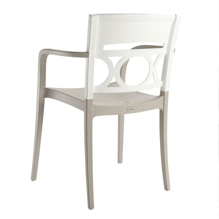 Grosfillex - Fauteuil intérieur et extérieur Moon – Blanc