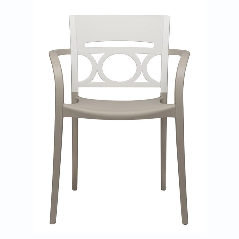 Grosfillex - Fauteuil intérieur et extérieur Moon – Blanc