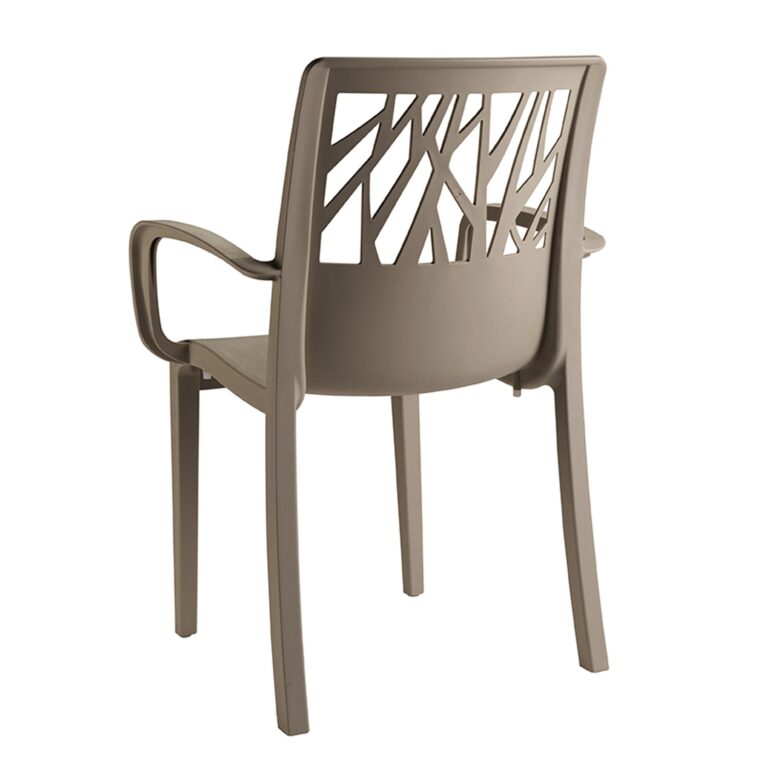 Grosfillex - Fauteuil de jardin Vegetal – Gris Platinium