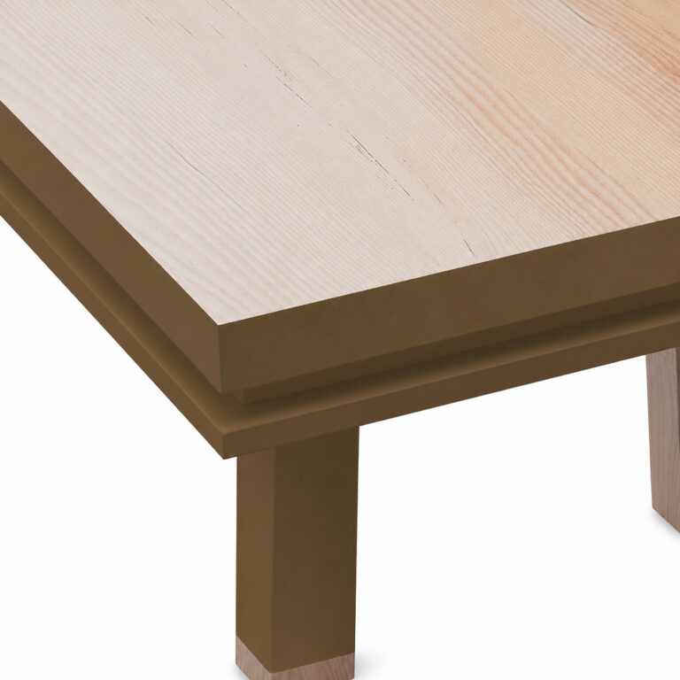MON PETIT MEUBLE FRANÇAIS - Table carrée fixe en bois massif ÉGÉE - 11 couleurs