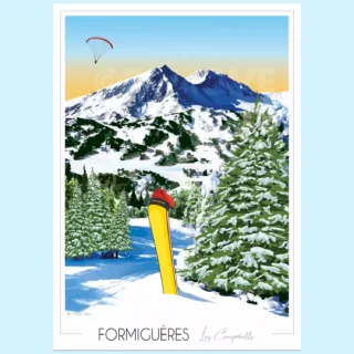 Affiche Formiguères par la marque Foliove Foliove - Affiche Formiguères