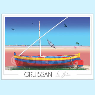 Affiche Gruissan – Barque Catalane par la marque Foliove Foliove - Affiche Gruissan – Barque Catalane