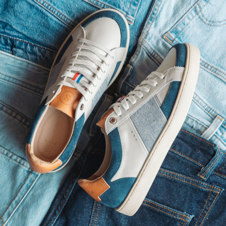 Sessile.co - Hiba Bleu - cuir texturé – 46