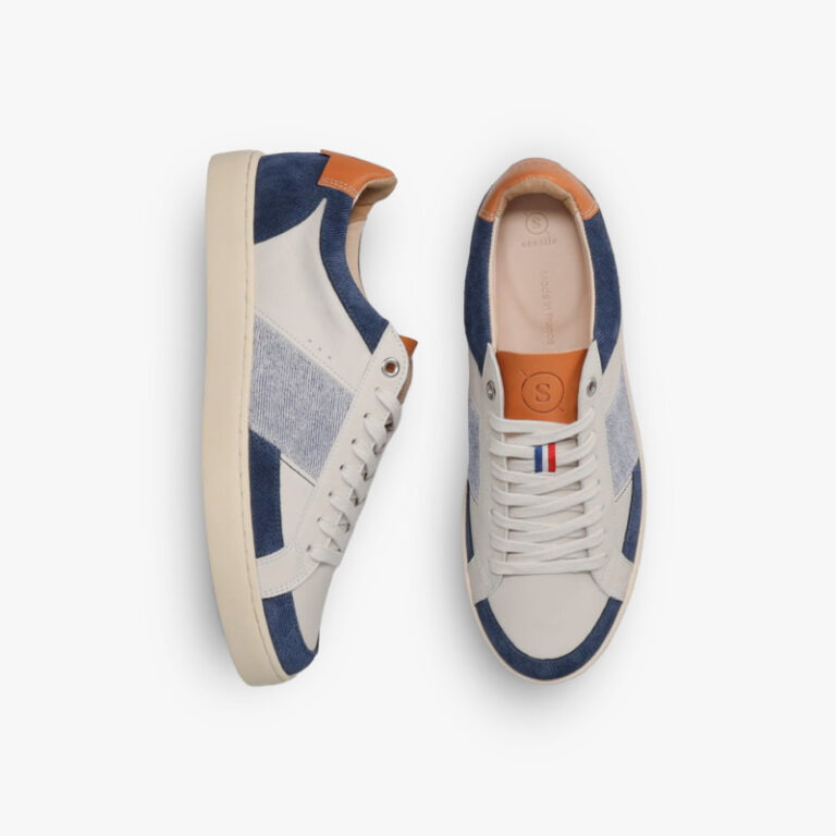 Sessile.co - Hiba Bleu - cuir texturé – 46