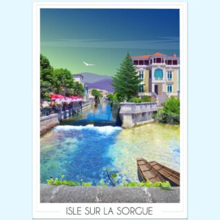Affiche L’Isle-sur-la-Sorgue par la marque Foliove Foliove - Affiche L’Isle-sur-la-Sorgue