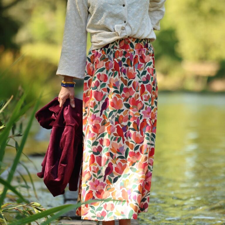 Quintessence - Jupe Tao — Coton jardin secret – XXXL