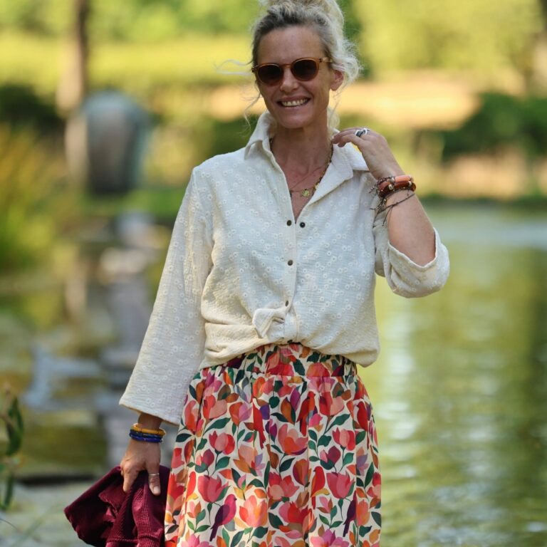 Quintessence - Jupe Tao — Coton jardin secret – XXXL