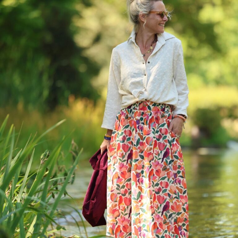 Quintessence - Jupe Tao — Coton jardin secret – XXXL