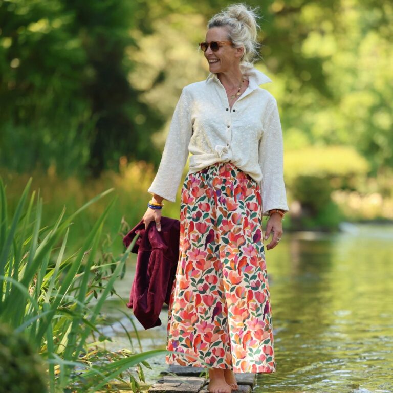 Quintessence - Jupe Tao — Coton jardin secret – XXXL