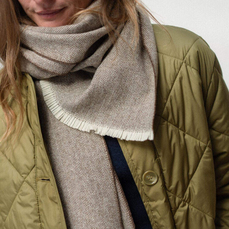 Le T-Shirt Propre - L'écharpe en 100% laine française – Beige / TU