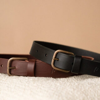 La ceinture en cuir français par la marque Le t-shirt Propre Le t-shirt Propre - La ceinture en cuir français