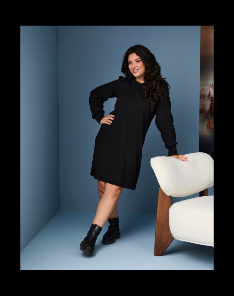 Maison Lemahieu - La petite robe manches longues - Noire – 2XL