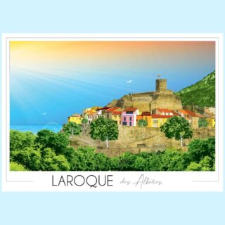 Affiche Laroque des Albères par la marque Foliove Foliove - Affiche Laroque des Albères