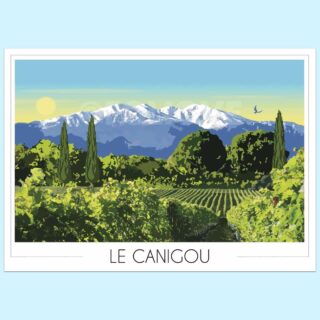 Affiche Canigou enneigé – Edition limitée 50ex par la marque Foliove Foliove - Affiche Canigou enneigé – Edition limitée 50ex