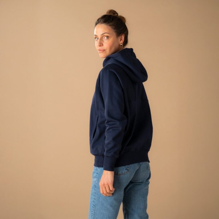 Le T-Shirt Propre - Le hoodie en coton bio – Terre de sienne / 2XL