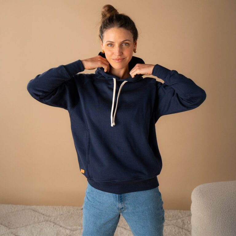 Le T-Shirt Propre - Le hoodie en coton bio – Terre de sienne / 2XL