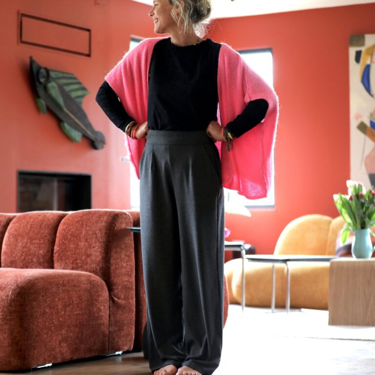 Meta SS25 - Le Pantalon Cocoon Louis — jersey gris chiné – L