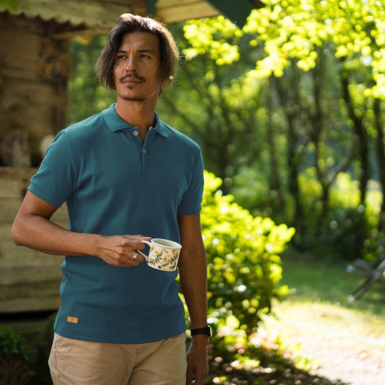 Le T-Shirt Propre - Le polo fabriqué en France – Vert celadon / 3XL