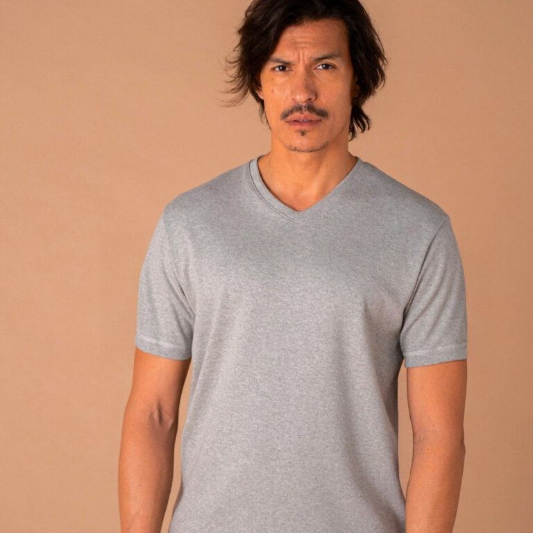 Le T-Shirt Propre - Le t-shirt en coton bio - Col V – Bordeaux / 3XL