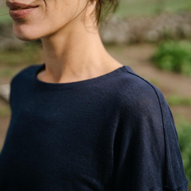 Le T-Shirt Propre - Le t-shirt en lin français ML – Vieux rose / 2XL