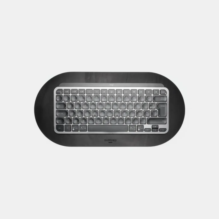 Darksails - Tapis de clavier en cuir noir
