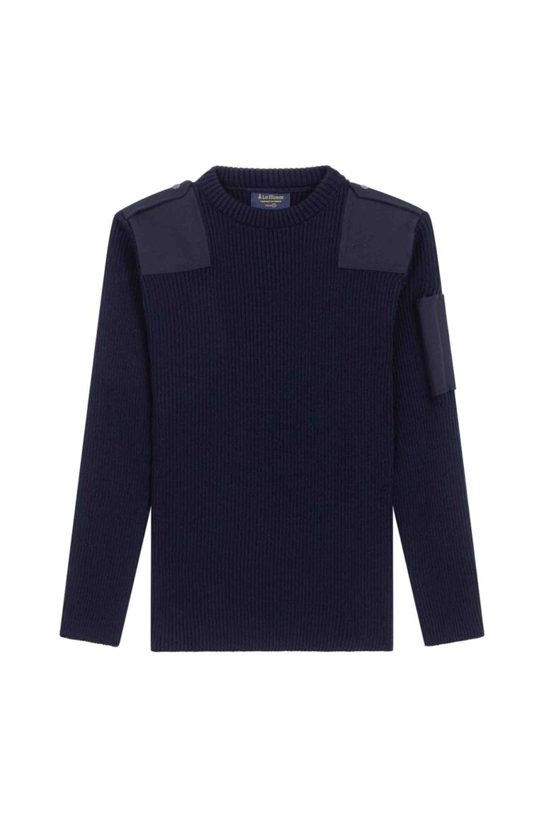 Le Minor - Pull Officier bleu marine pour femme – XXXXXL