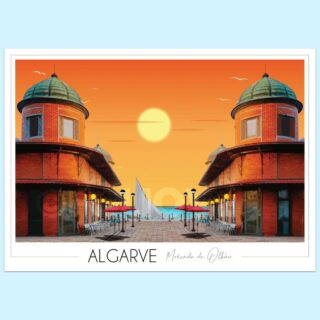 Affiche de Olhão – Marché par la marque Foliove Foliove - Affiche de Olhão – Marché