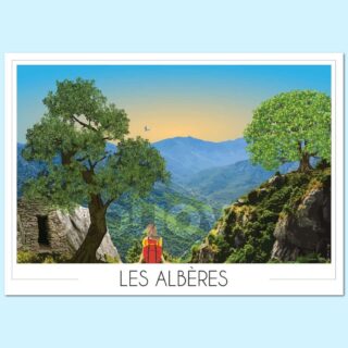 Affiche Massif des Albères par la marque Foliove Foliove - Affiche Massif des Albères