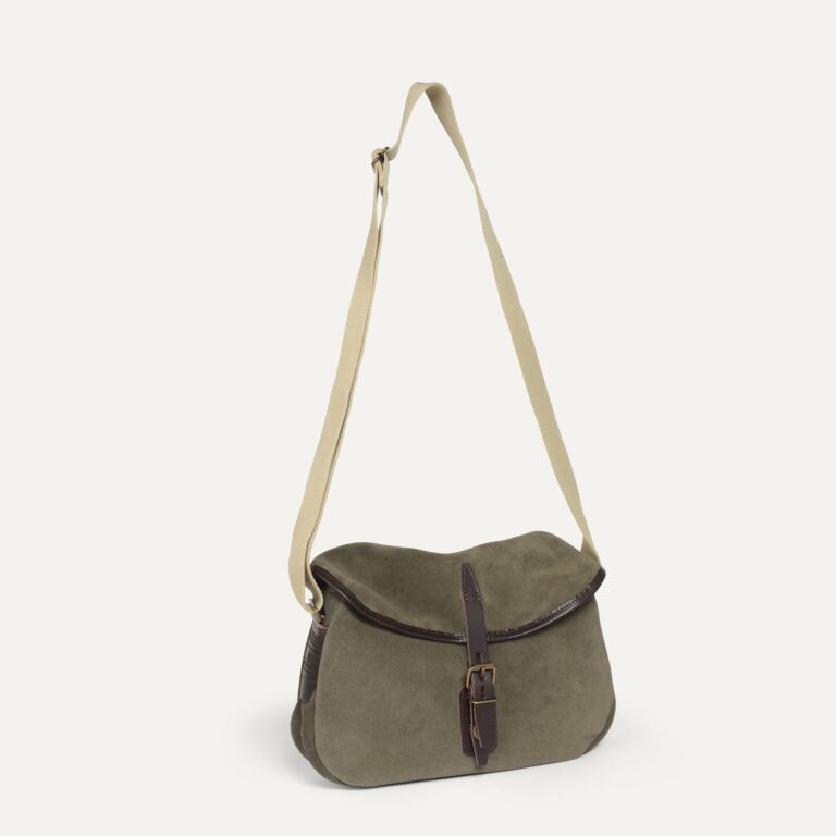 Bleu De Chauffe - Musette du Pêcheur XS / Cuir Velours - Musk