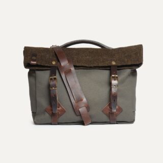 Musette Gaston – Kaki BM Tweed par la marque Bleu de Chauffe Bleu de Chauffe - Musette Gaston – Kaki BM Tweed