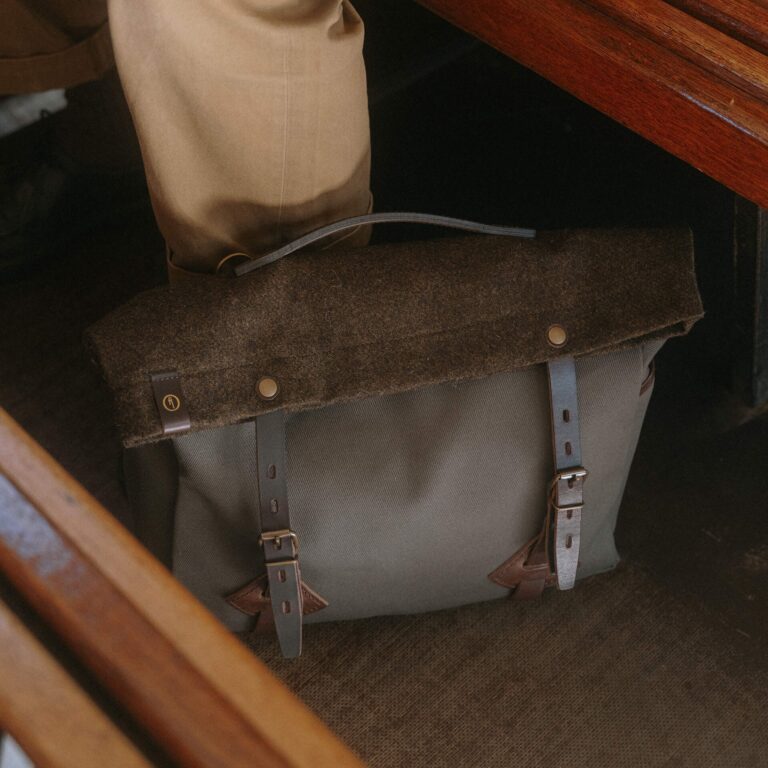 Bleu De Chauffe - Musette Gaston - Kaki BM Tweed