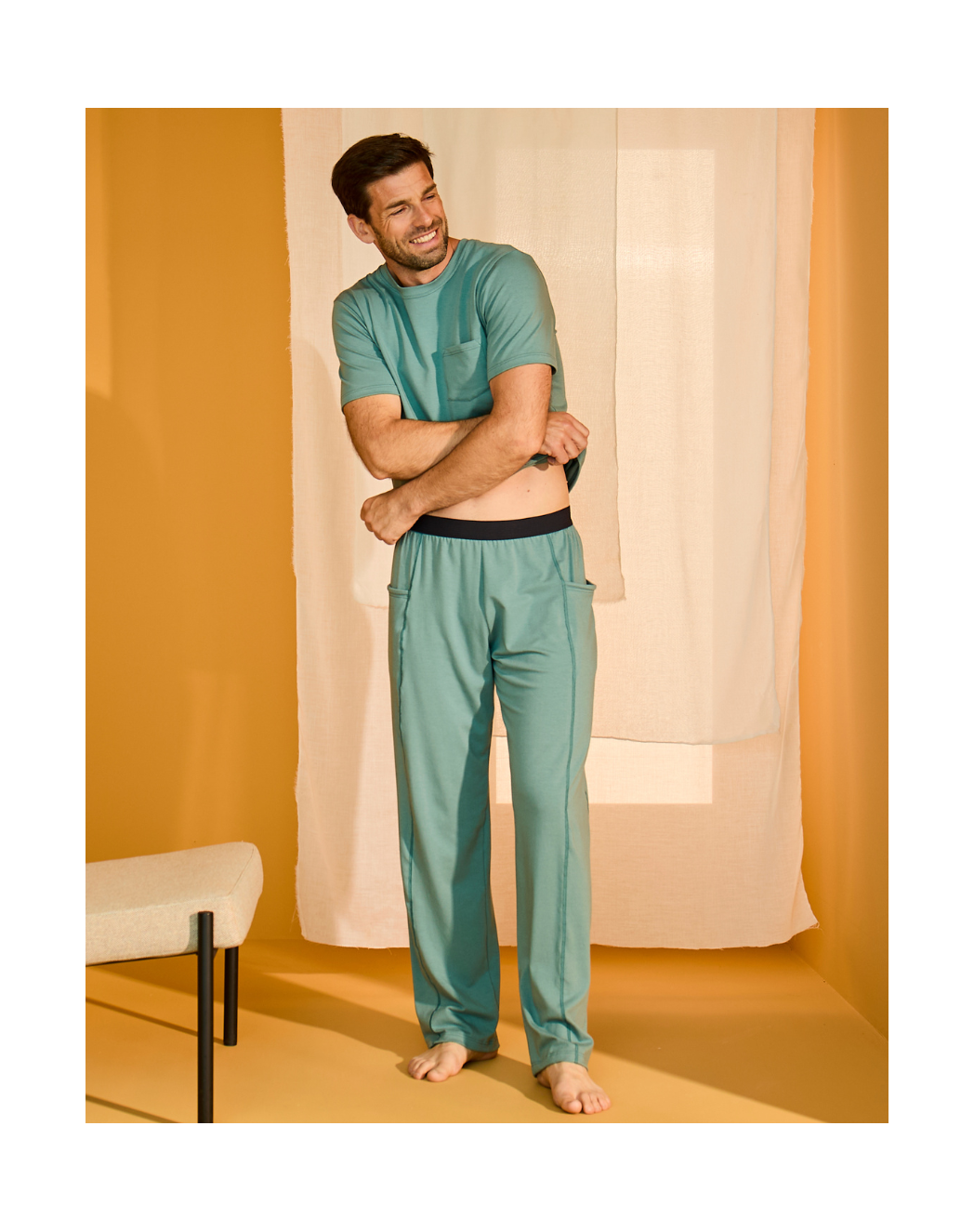 pantalon coton modal velours Velours
