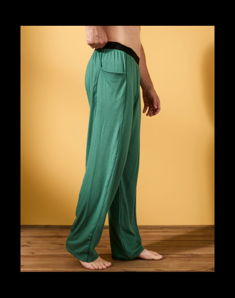 Maison Lemahieu - Pantalon coton modal - Vert Anglais – 2XL