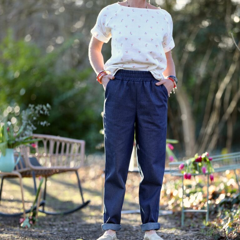 Quintessence - Pantalon Eliot - Jean bleu brut – XXL