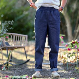 Pantalon Eliot – Jean bleu brut par la marque Quintessence Quintessence - Pantalon Eliot – Jean bleu brut