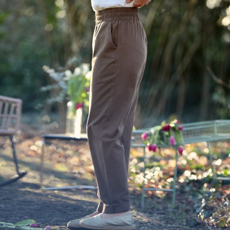 Quintessence - Pantalon Eliot - Sergé de coton chocolat – XXL