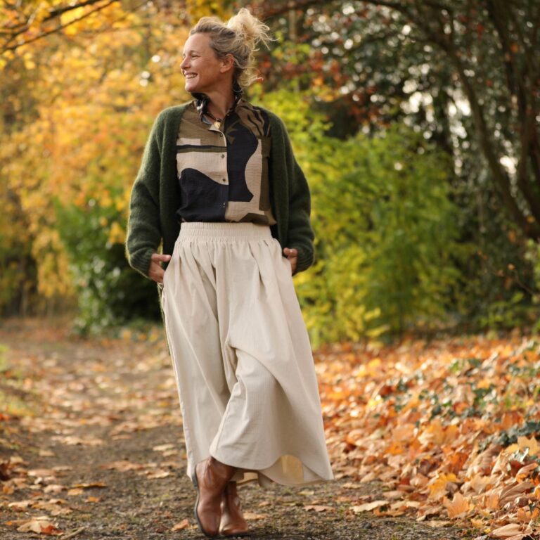Quintessence - Pantalon Paco - velours cotelé ivoire – XXXL