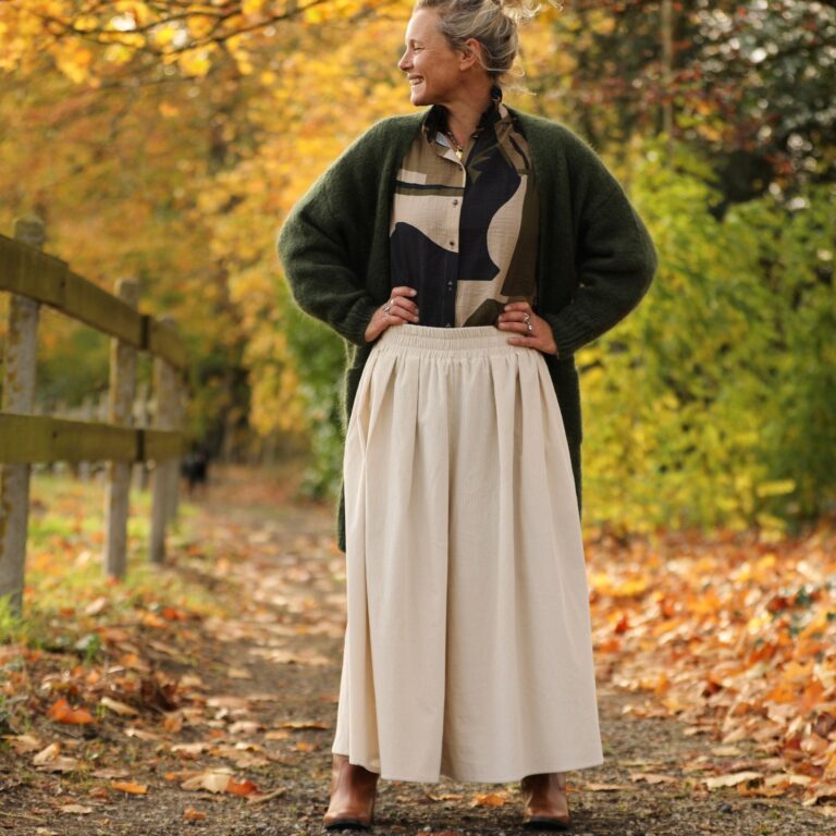 Quintessence - Pantalon Paco - velours cotelé ivoire – XXXL