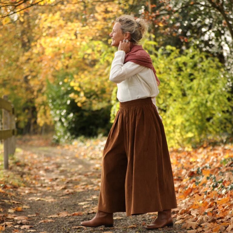 Quintessence - Pantalon Paco - velours milleraies camel – XXXL