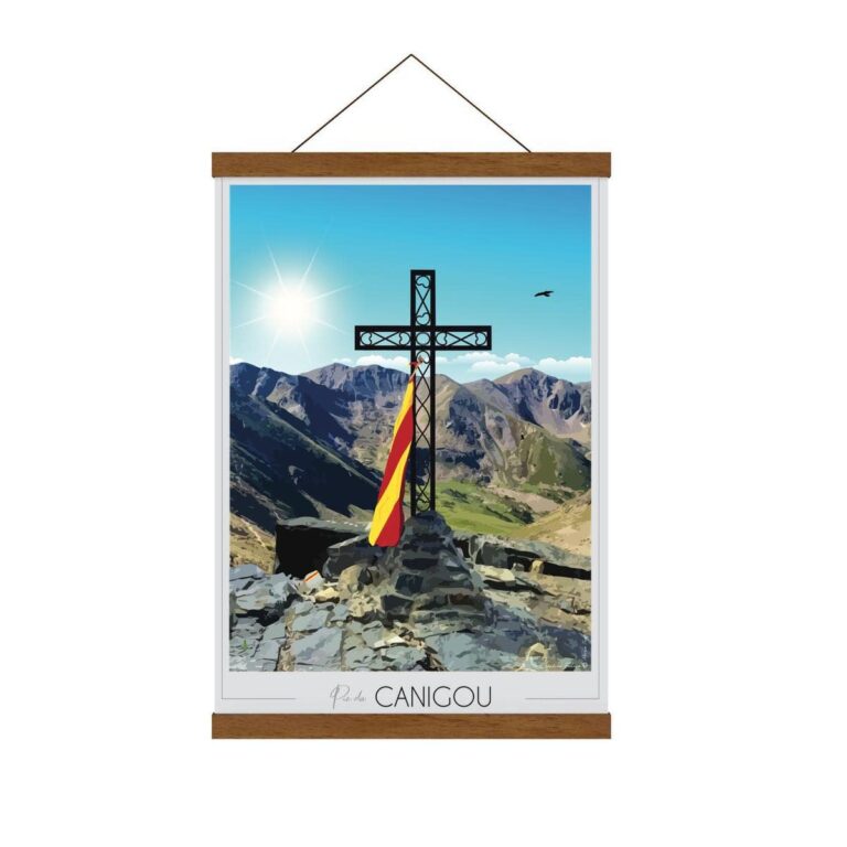 Foliove - Porte-affiche magnétique - Bois Teck 50cm