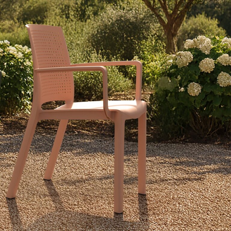 Grosfillex - Fauteuil de jardin résine Luce – Anthracite recyclé