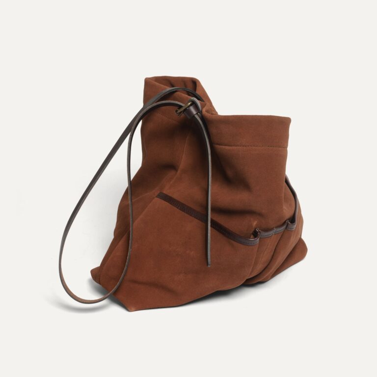 Bleu De Chauffe - Pochette haute Gombe - Brun fauve