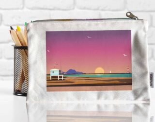 Pochette Gruissan Plage des Chalets par la marque Foliove Foliove - Pochette Gruissan Plage des Chalets