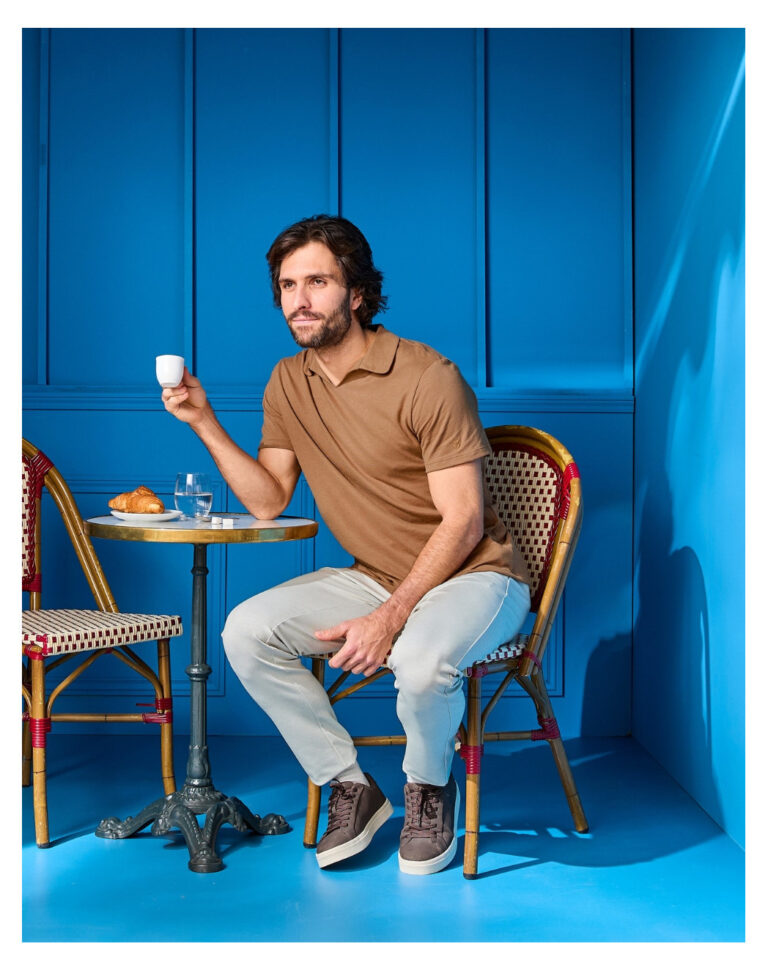 Maison Lemahieu - Polo lin/coton - Marron Noisette – 2XL