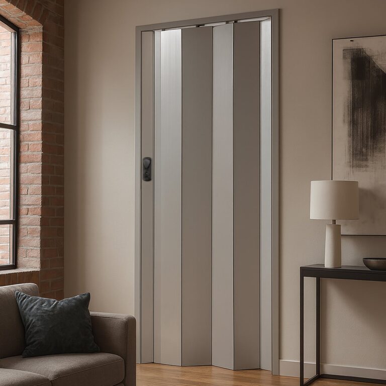 Grosfillex B2C - Porte accordéon Spacy – Cabane naturel bleu