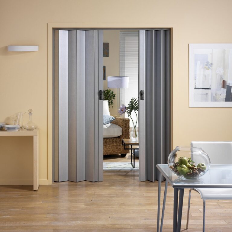 Grosfillex B2C - Porte accordéon Spacy – Cabane naturel bleu
